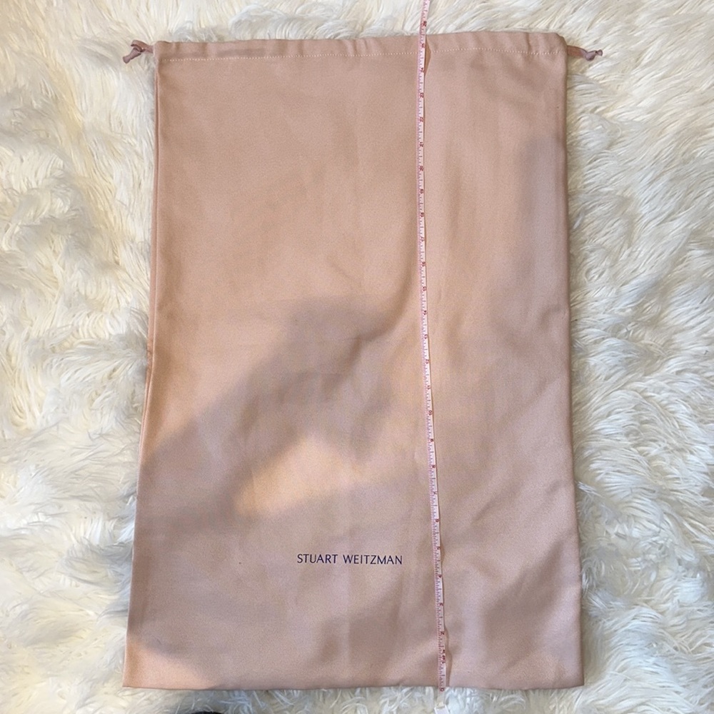 Stuart Weitzman Dust Bag Large Drawstring Blush P… - image 3